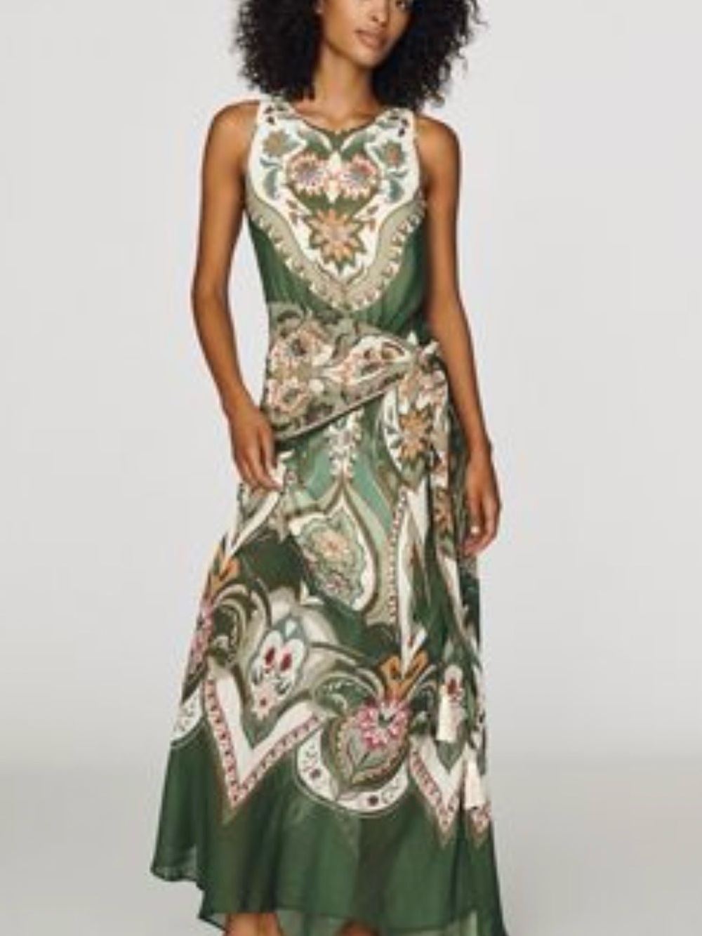 FARM Rio x Anthropologie Fit and Flair Maxi Dress